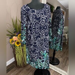 Kim Rogers • Palm Springs Floral Print Shift Dress